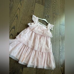 Rachel Zoe Pink Glitter Kids Dress